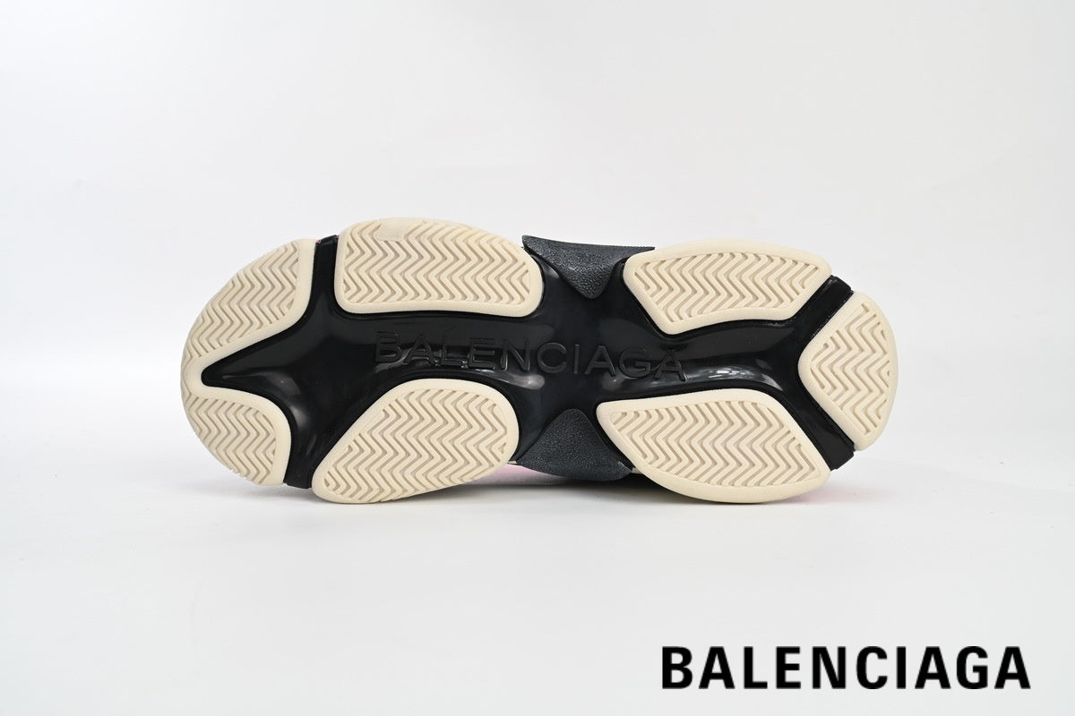 Balenciaga Triple S men's shoes  women sneakers – Black & Pink