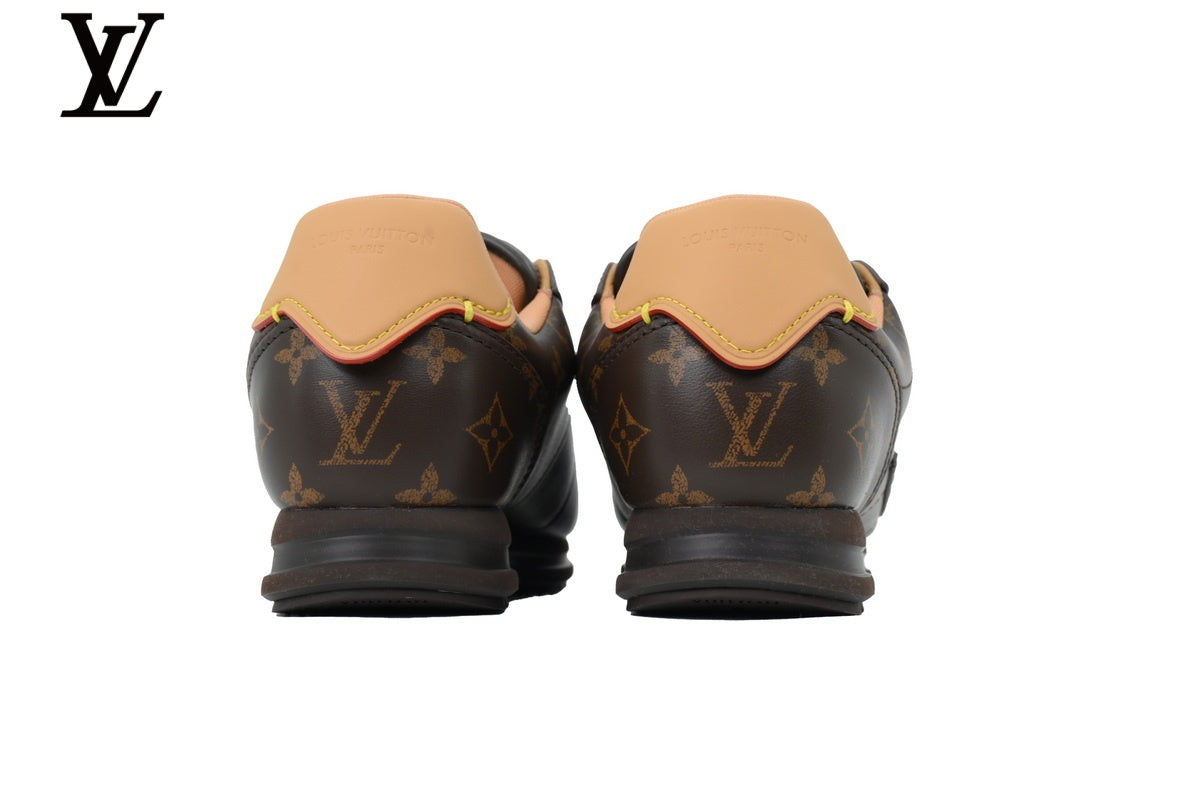 Louis Vuitton Low Top Sneaker in Brown Monogram Canvas with Embossed Logo