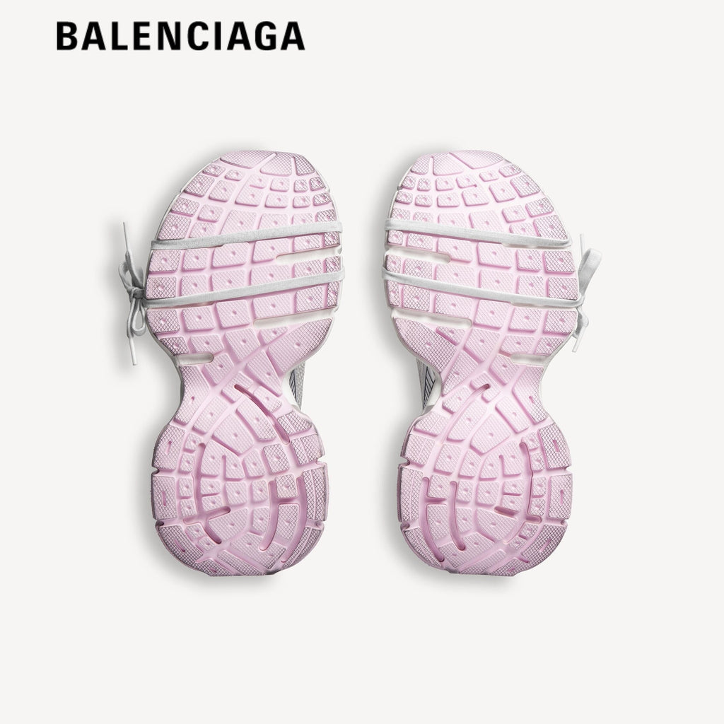 Balenciaga 3XL Extreme Laces men's shoes  women sneakers Silver Pink
