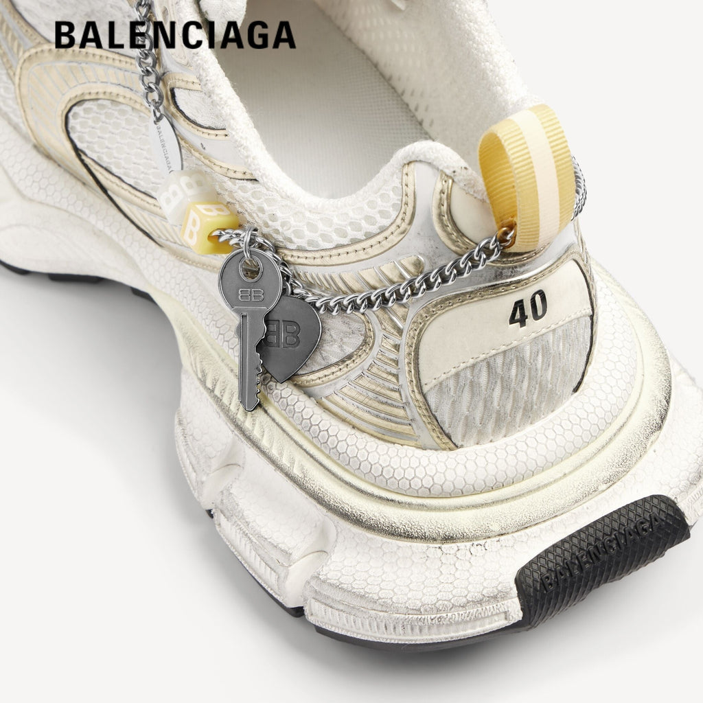 Balenciaga 3XL men's shoes  women sneakers White Gold With Charm