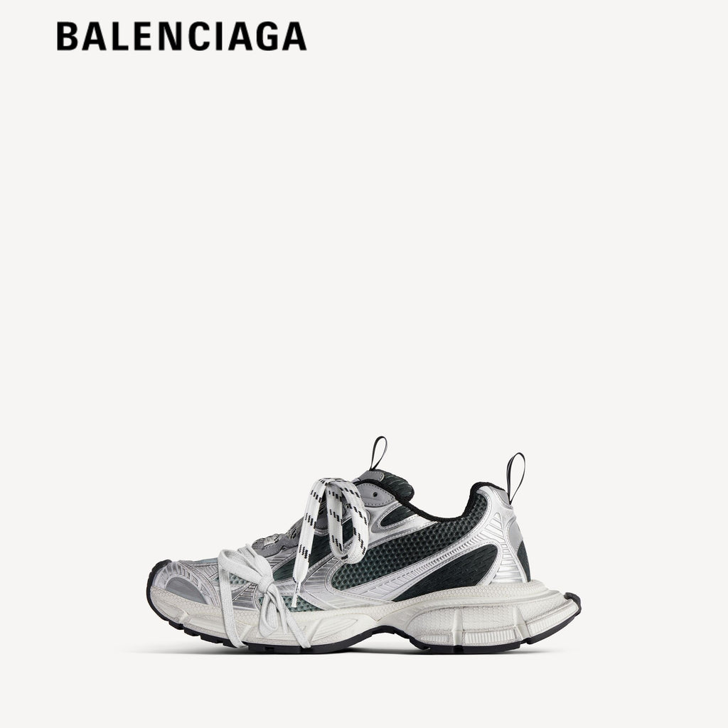 Balenciaga 3XL men's shoes  women sneakers Silver Dark Green