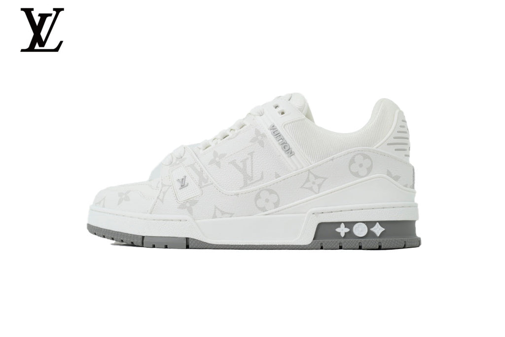 Louis Vuitton Trainer  shoes for man  women Sneaker – White Monogram