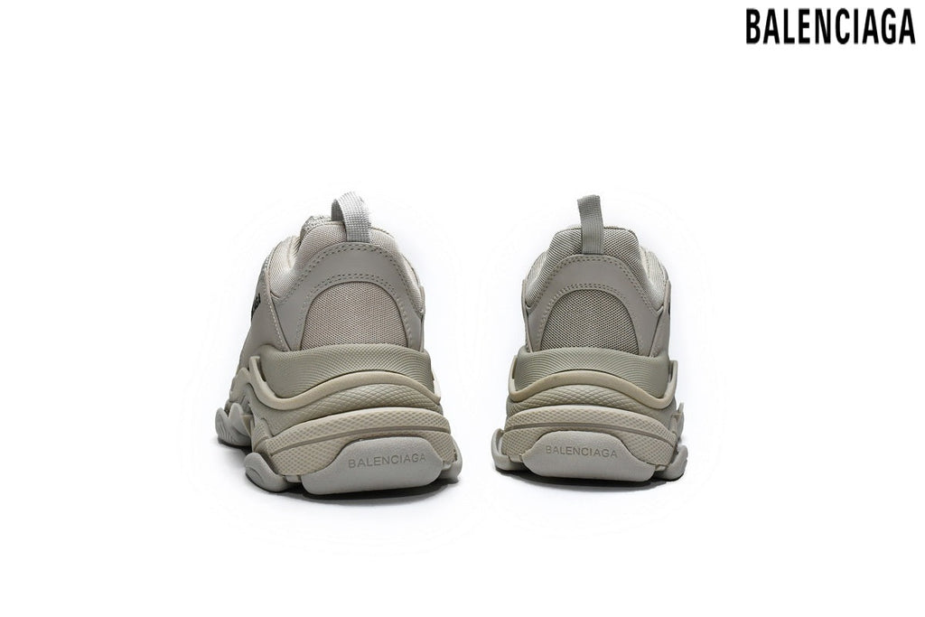 Balenciaga Triple S men's shoes  women sneakers – Beige
