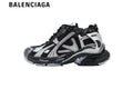 Balenciaga Runner men's shoes  women sneakers Black Silver