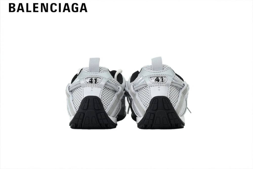 Balenciaga Skate men's shoes  women sneakers — Silver, White & Blue