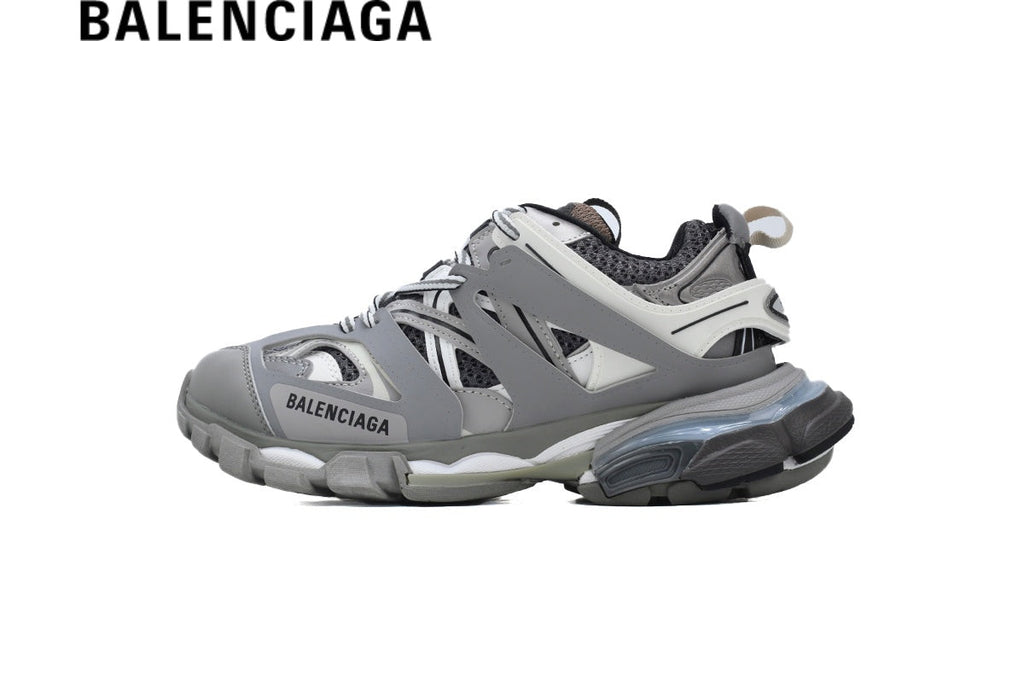Balenciaga Track men's shoes  women sneakers in Grey and White