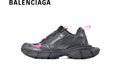 Balenciaga Runner men's shoes  women sneakers in Black and Pink