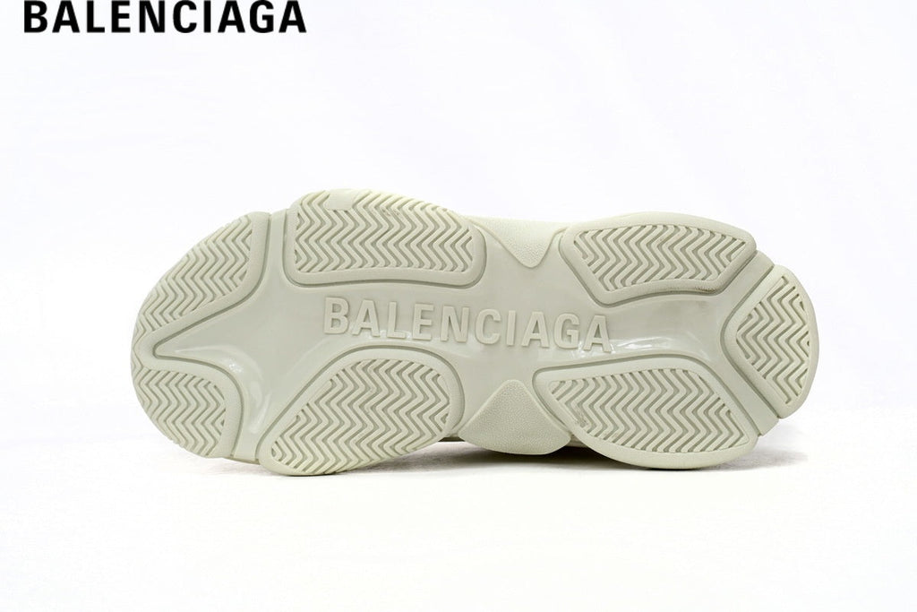 Balenciaga Triple S men's shoes  women sneakers - Off White