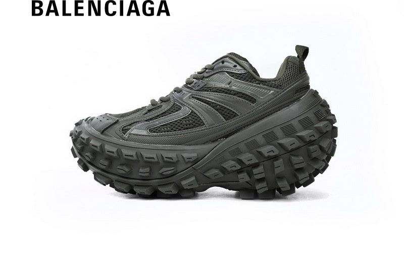 Balenciaga Defender men's shoes  women sneakers in Dark Green