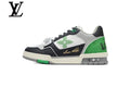 Louis Vuitton Trainer shoes for man  women Sneakers - White, Black and Green