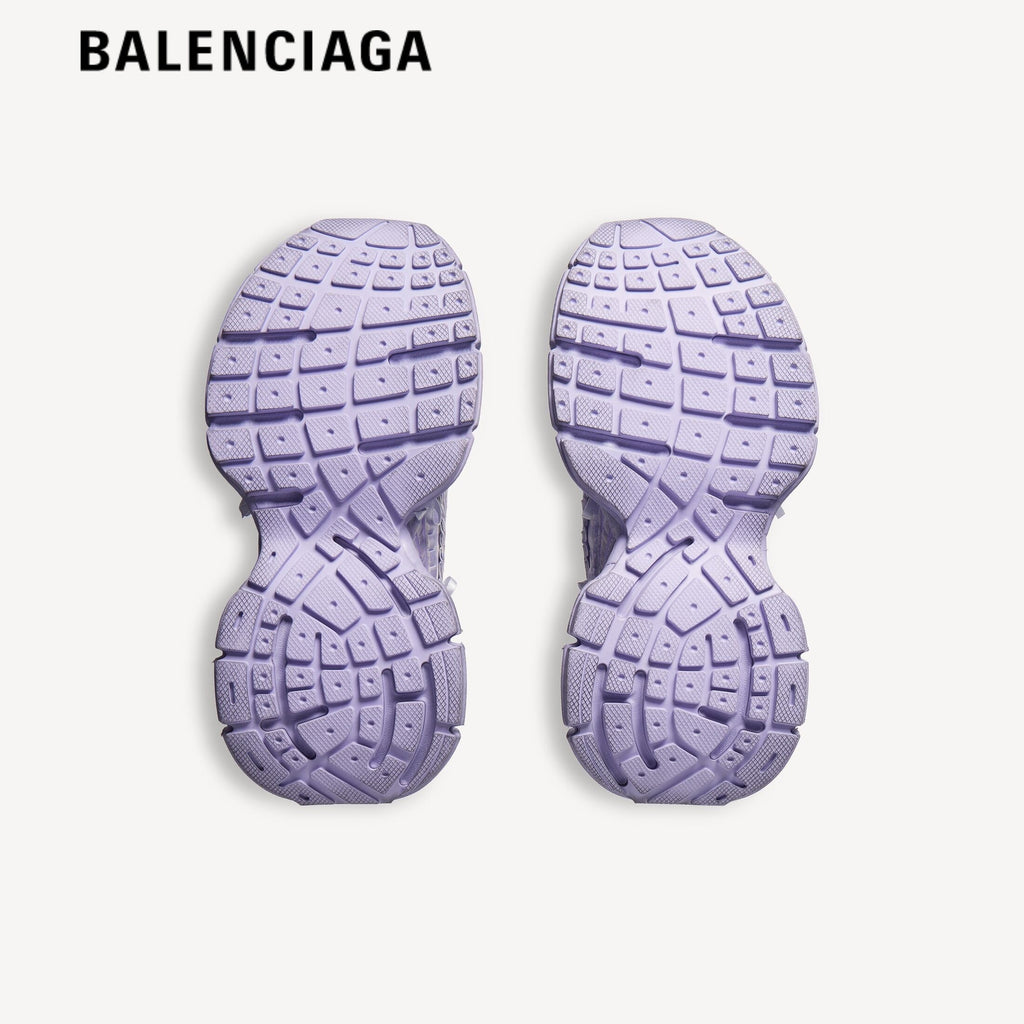 Balenciaga 3XL Check Mule Lilac men's shoes  women sneakers