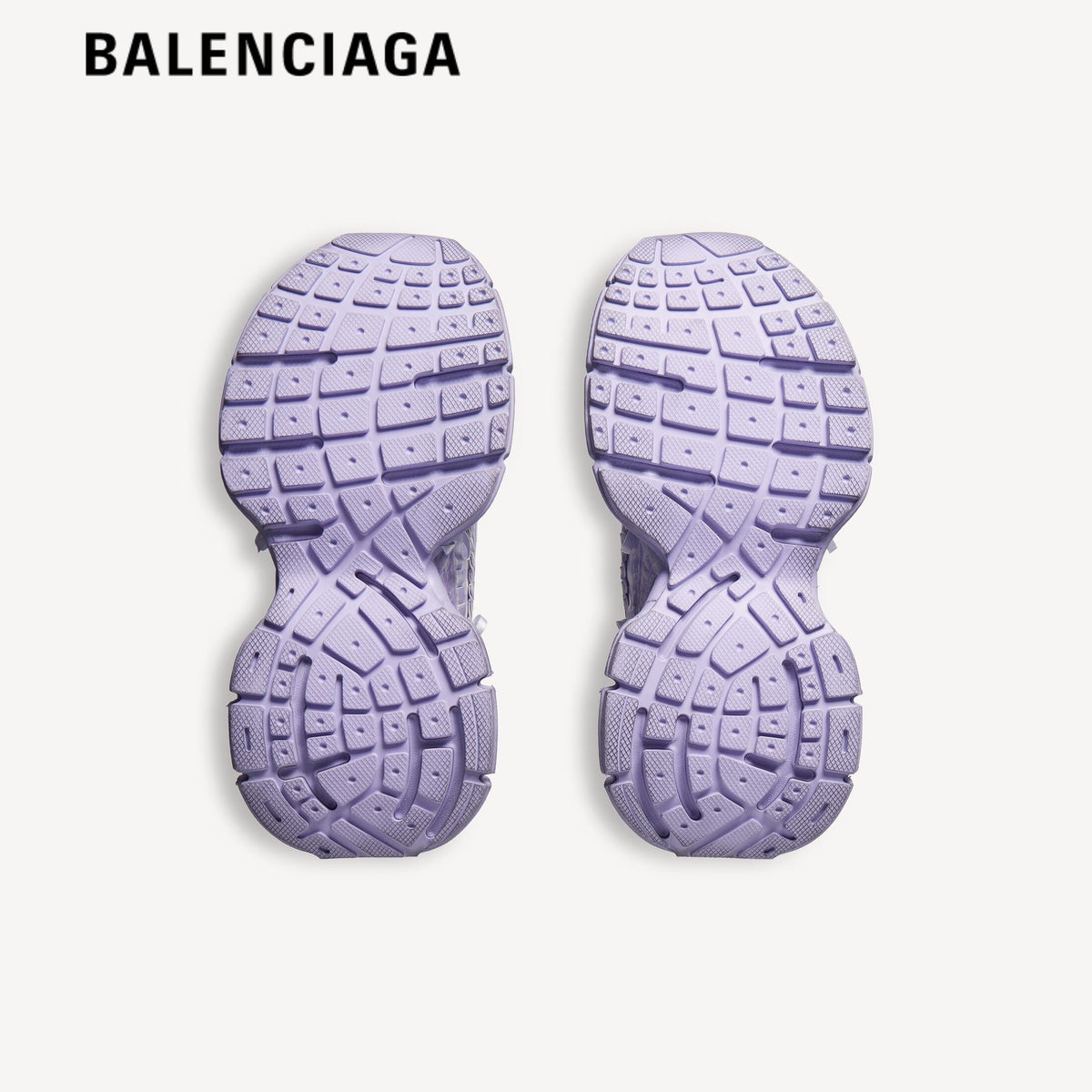 Balenciaga 3XL Check Mule Lilac men's shoes  women sneakers