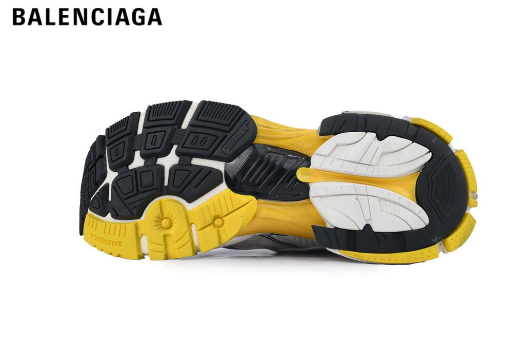 Balenciaga Runner men's shoes  women sneakers — White / Beige / Yellow
