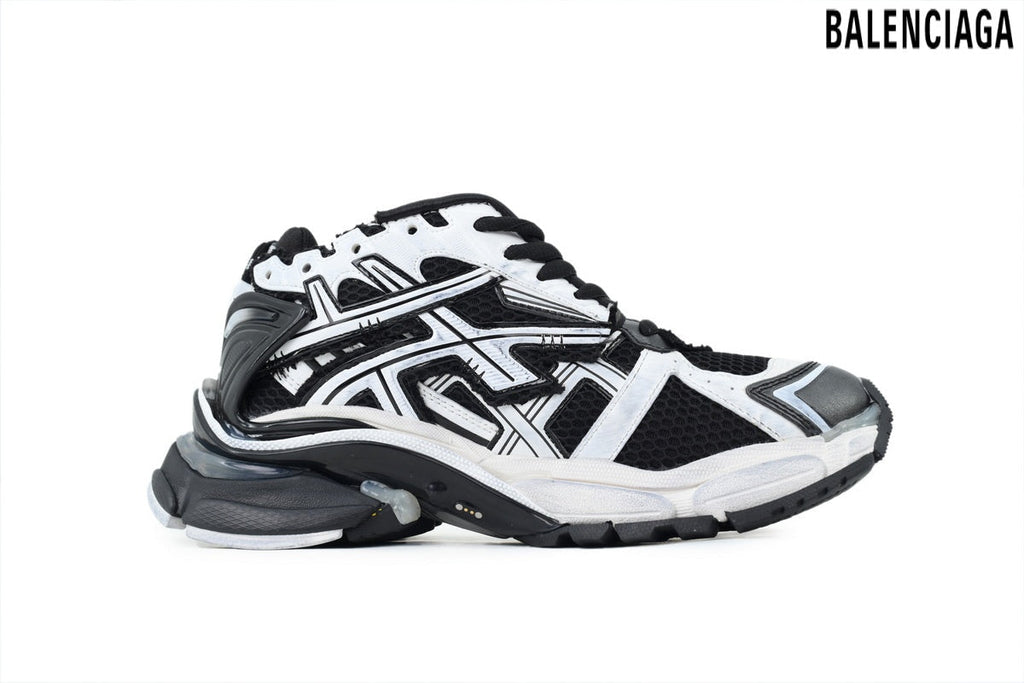 Balenciaga Runner men's shoes  women sneakers – White & Black (Premium)