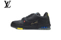 Louis Vuitton Trainer shoes for man  women Black Multicolor Sneakers
