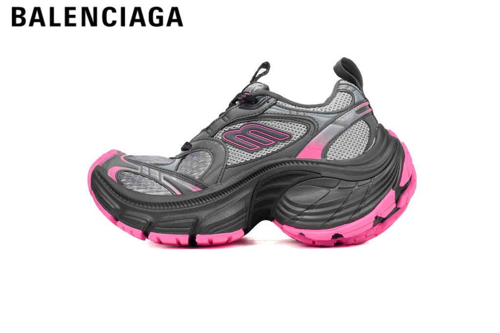 Balenciaga Cargo men's shoes  women sneakers — Dark Gray / Hot Pink