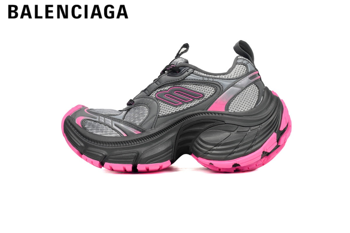 Balenciaga Cargo men's shoes  women sneakers — Dark Gray / Hot Pink