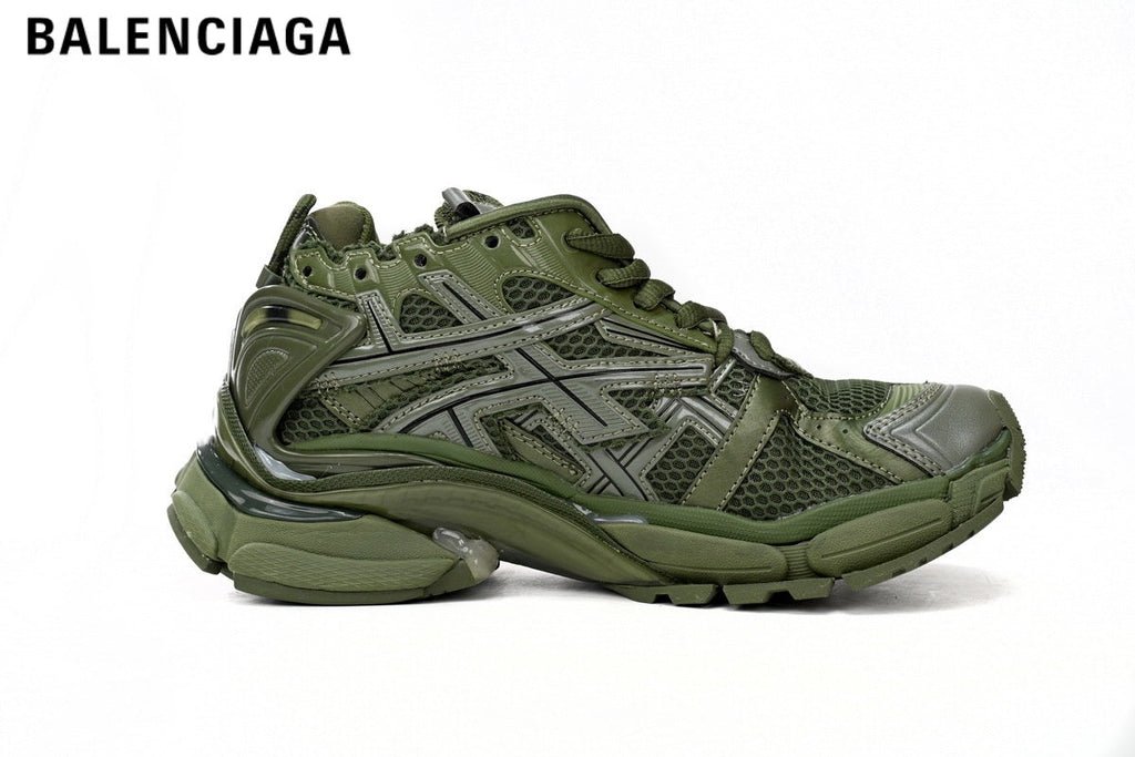 Balenciaga Runner men's shoes  women sneakers — Green