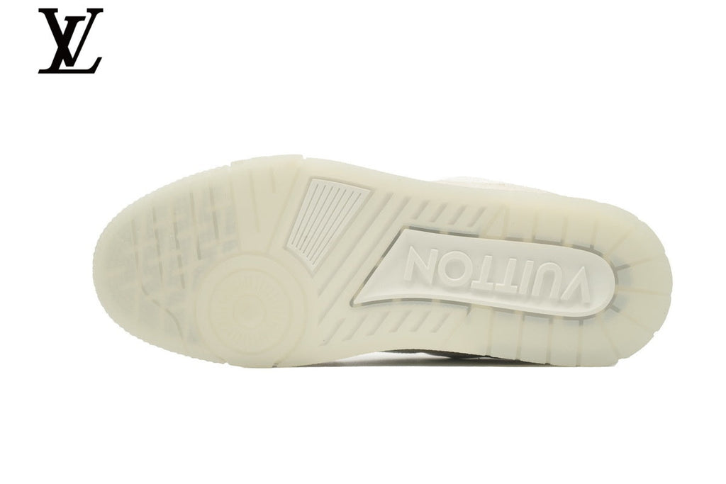 Louis Vuitton Trainer  shoes for man  women Sneaker – Cream Monogram