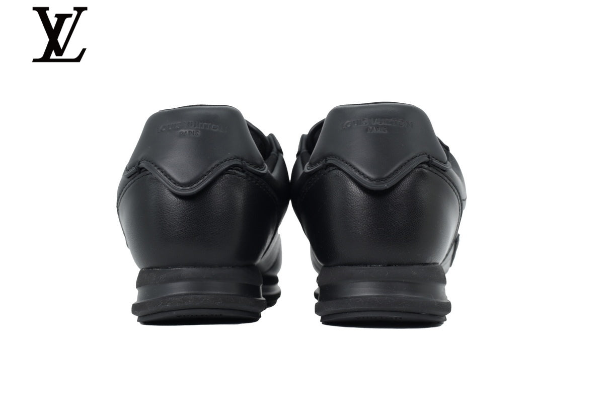 Louis Vuitton shoes for man  women Low-Top Leather Sneakers - Black