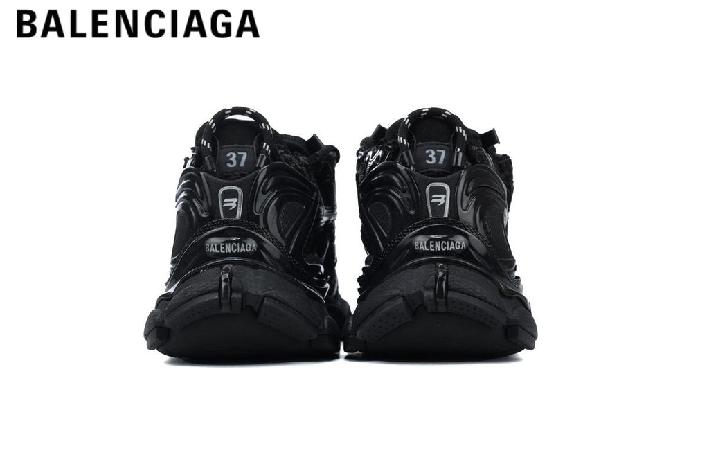 Balenciaga Runner men's shoes  women sneakers — Full Black