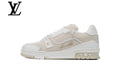 Louis Vuitton Trainer shoes for man  women Sneakers - White Printed