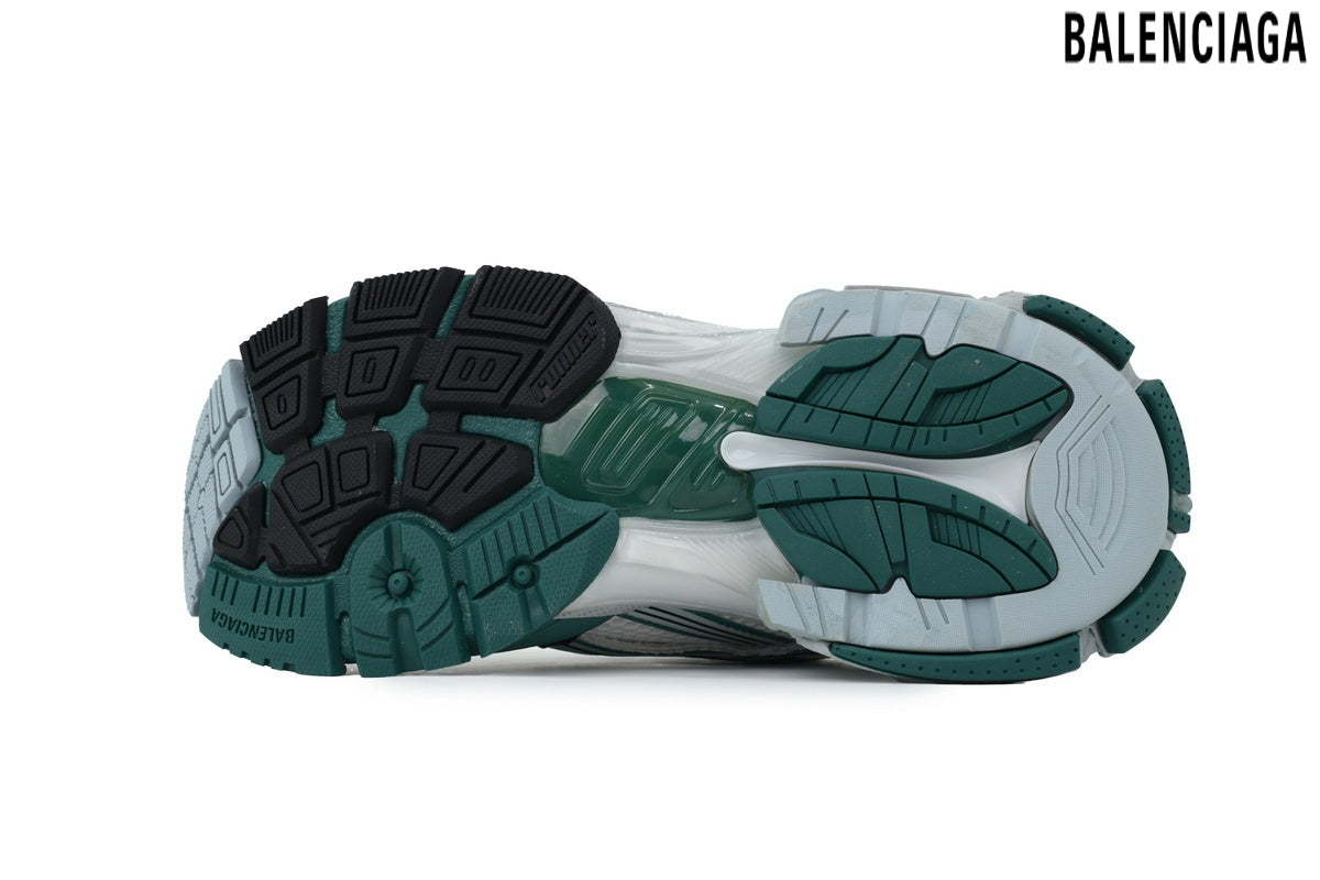 Balenciaga Runner men's shoes  women sneakers– White, Green & Blue (Premium)