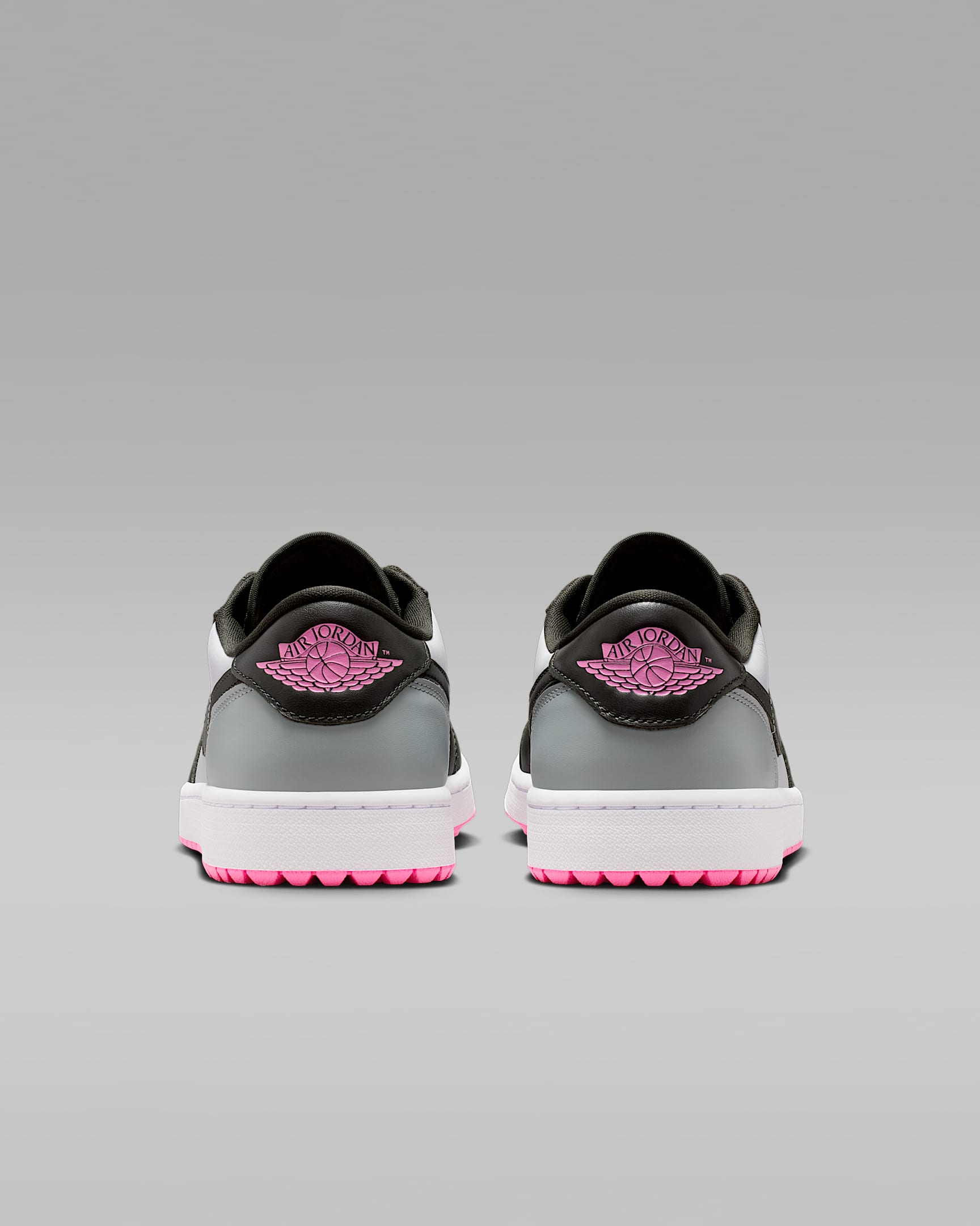 Air Jordan 1 Low G Golf Black Grey and Hyper Pink Sneakers