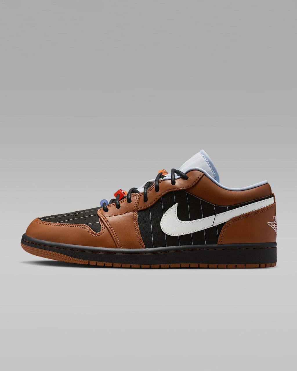 Air Jordan 1 Low SE Dark Russet Black and White Sneakers