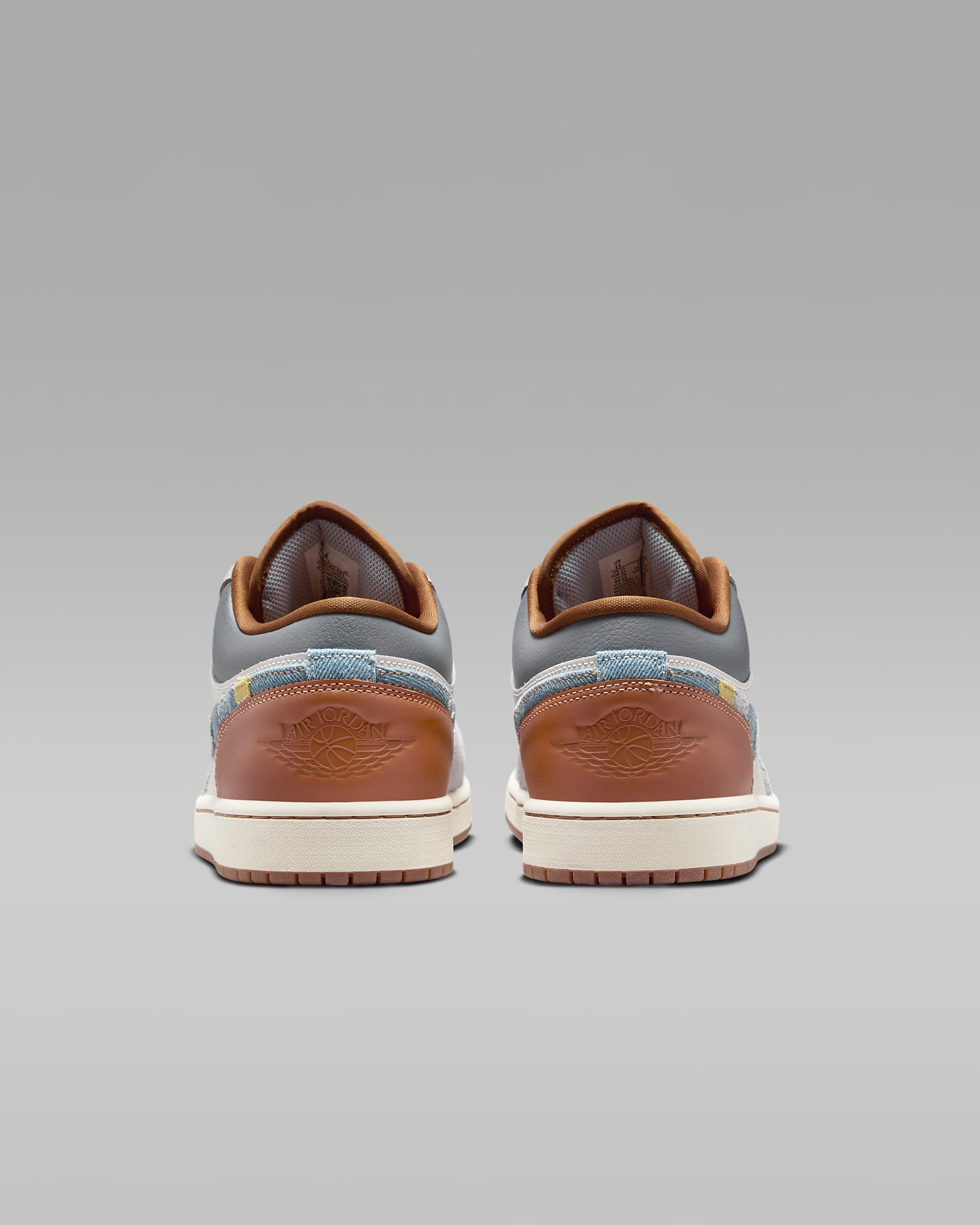 Air Jordan 1 Low SE Sail Light Smoke Grey and Pecan Sneakers