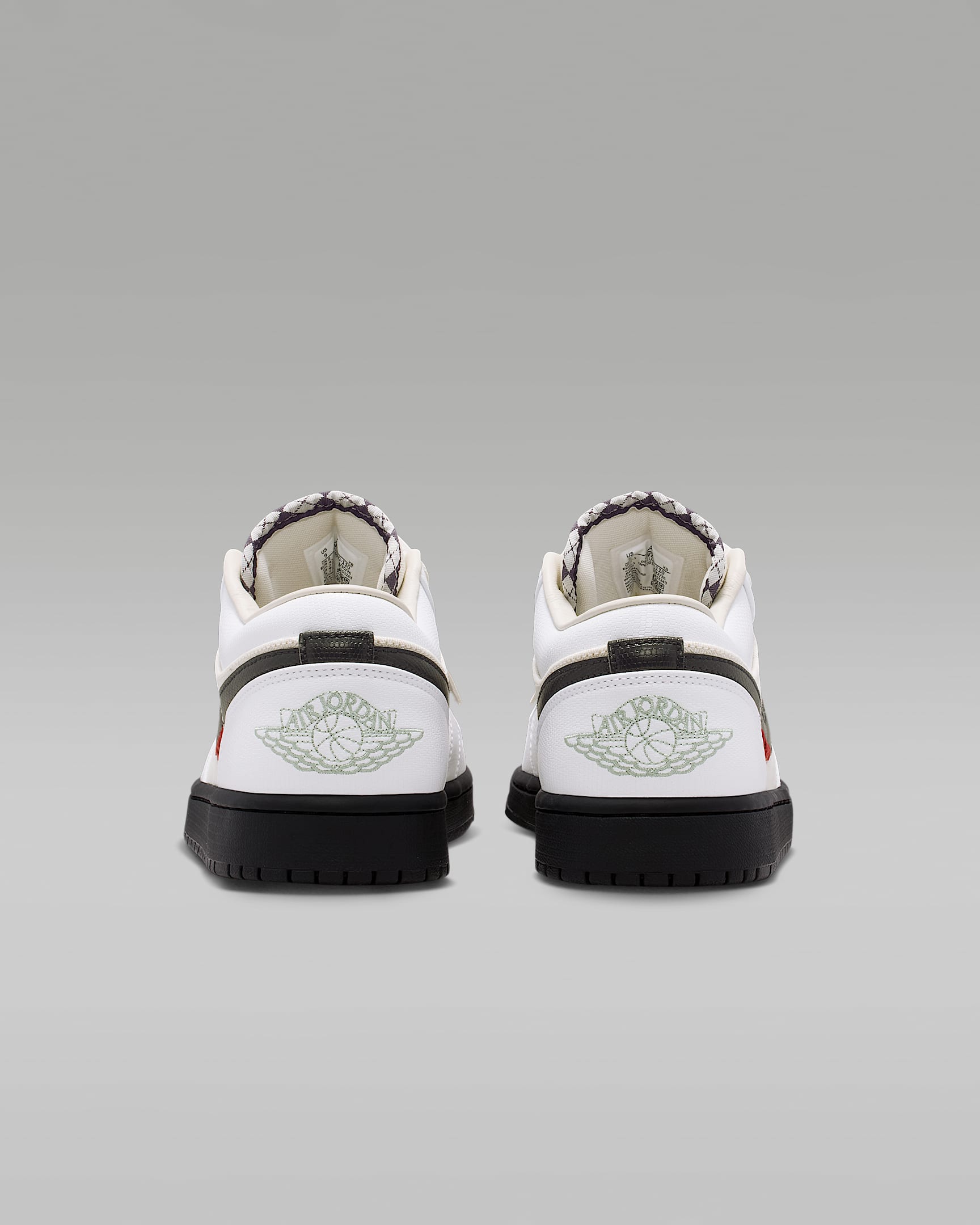 Air Jordan 1 Low SE White Sesame and Black Sneakers