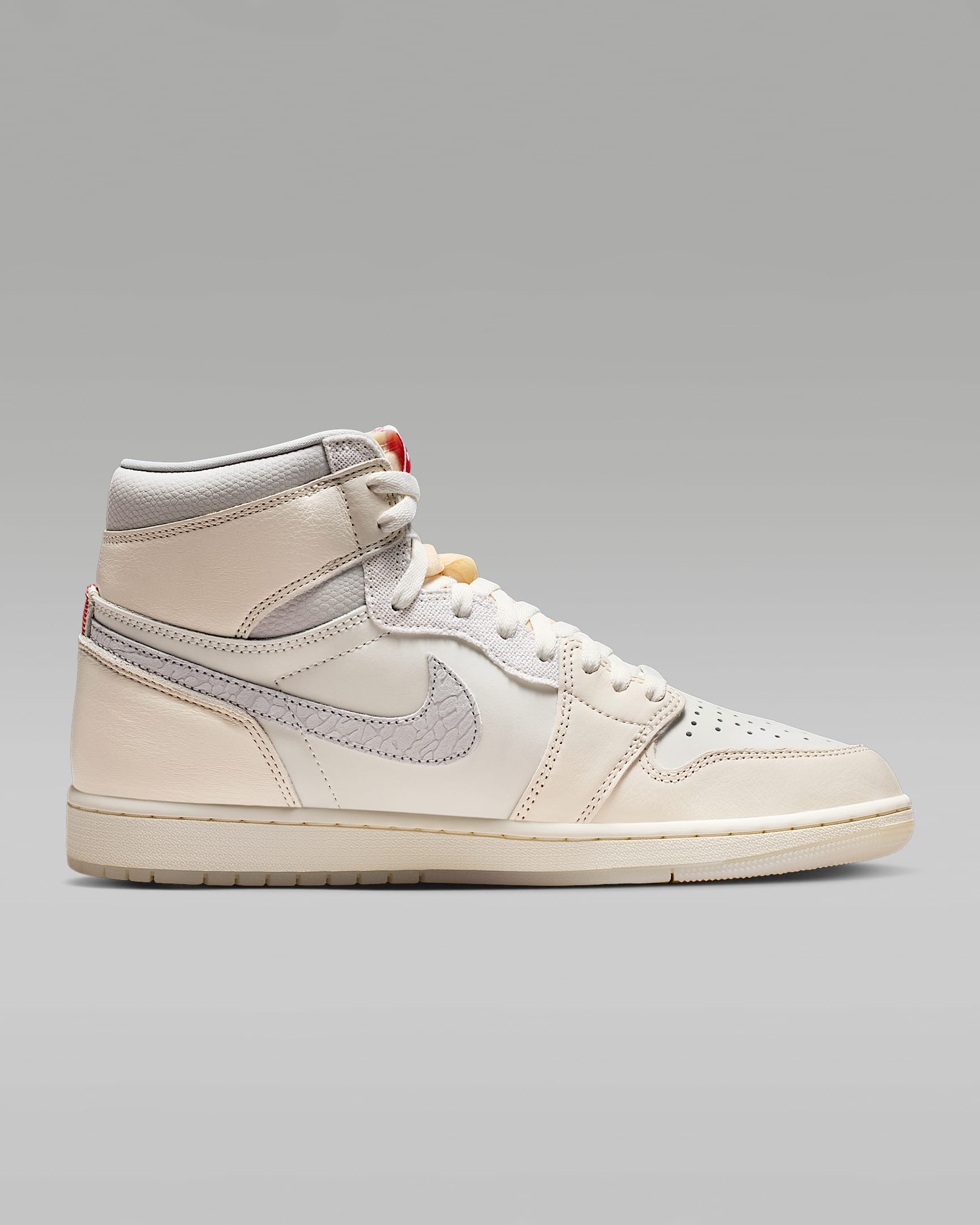 Air Jordan 1 High OG Sail and Light Silver Sneakers