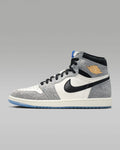 Air Jordan 1 High OG Sail Black and Light Smoke Grey Sneakers