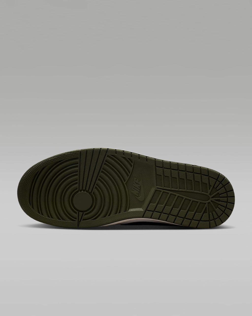 Air Jordan 1 Low OG Sail Black and Medium Olive Sneakers