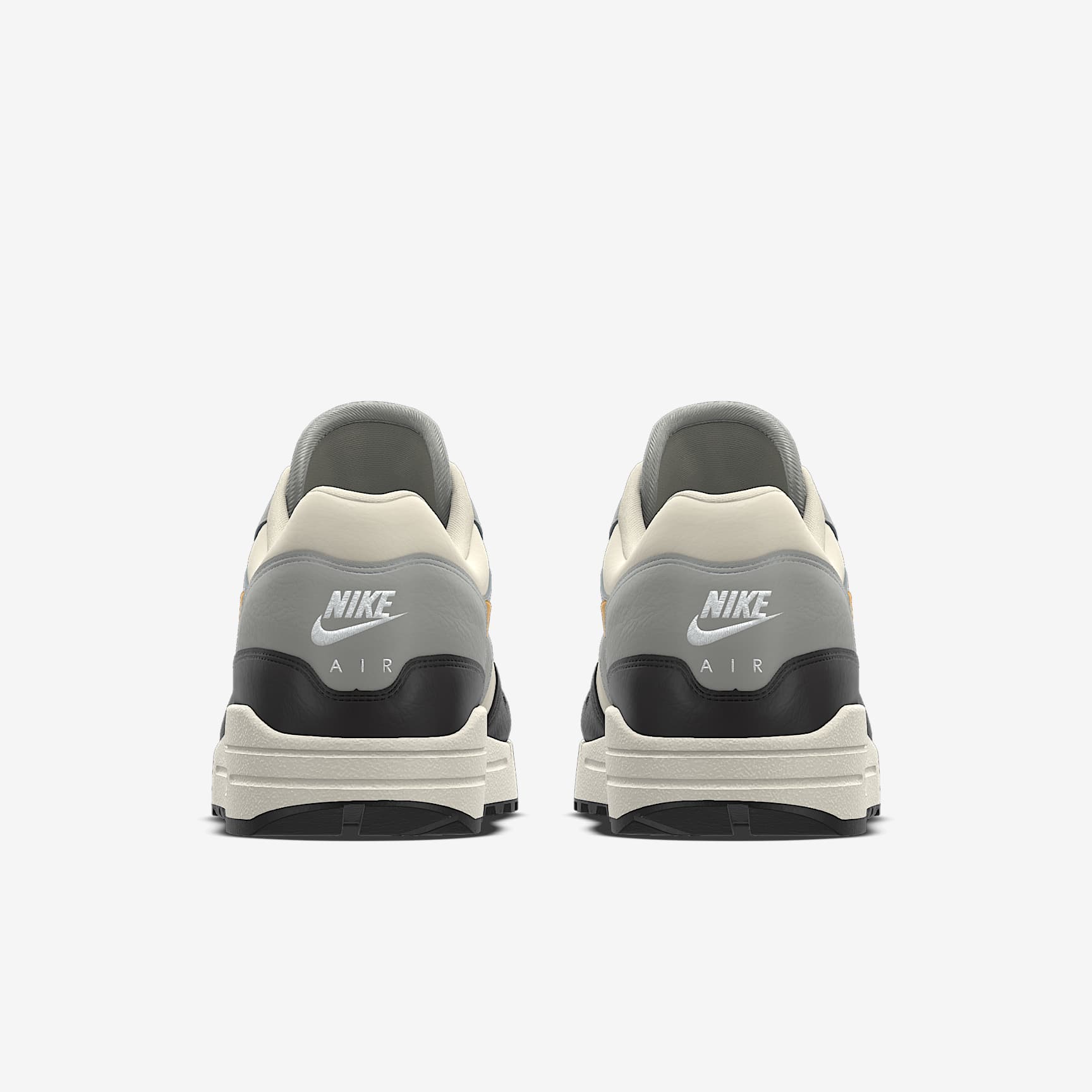 Nike Air Max 1 By You – Grey/Cream/Yellow/Black Custom Sneaker