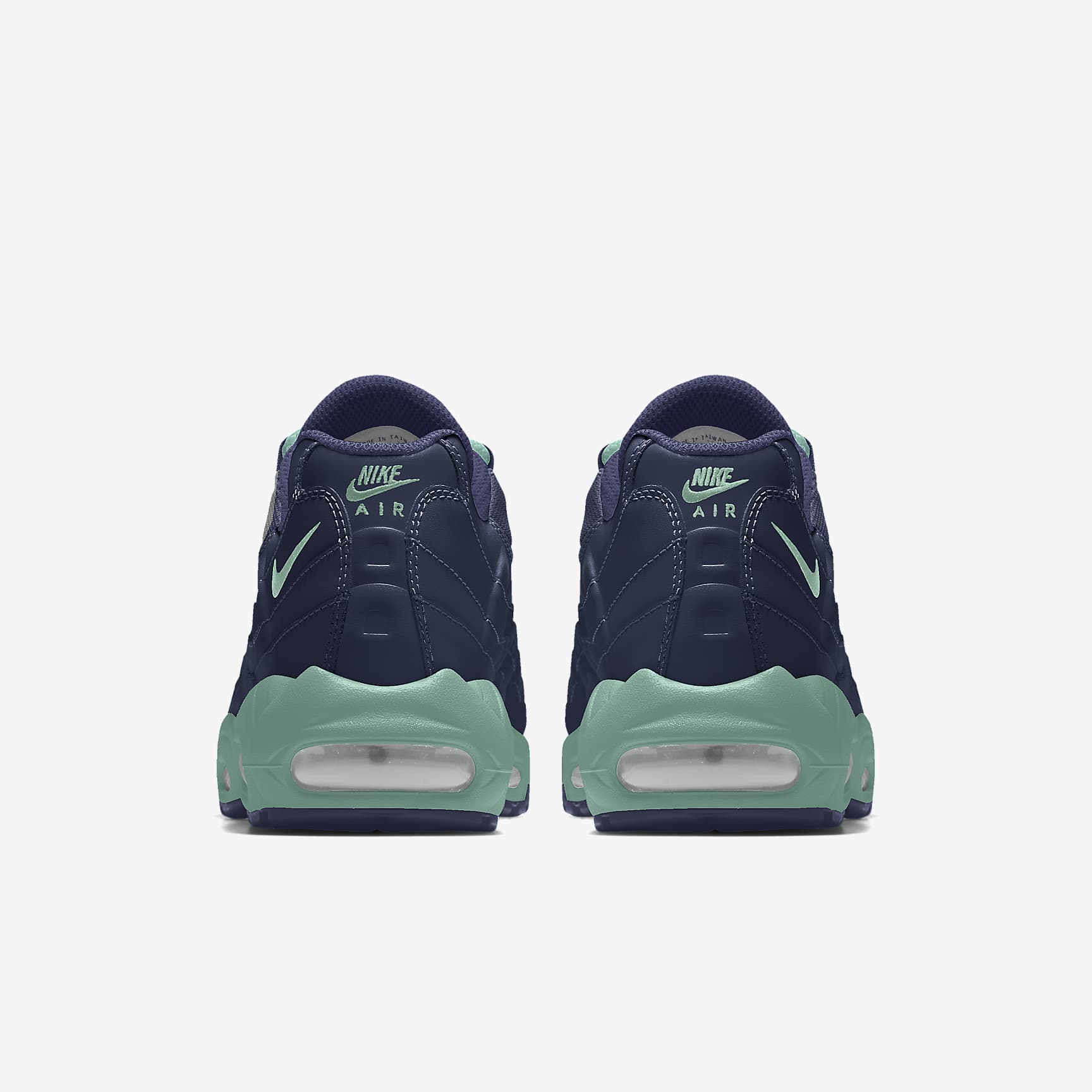 Nike Air Max 95 – Navy / Teal / Green Mesh Athletic Sneakers