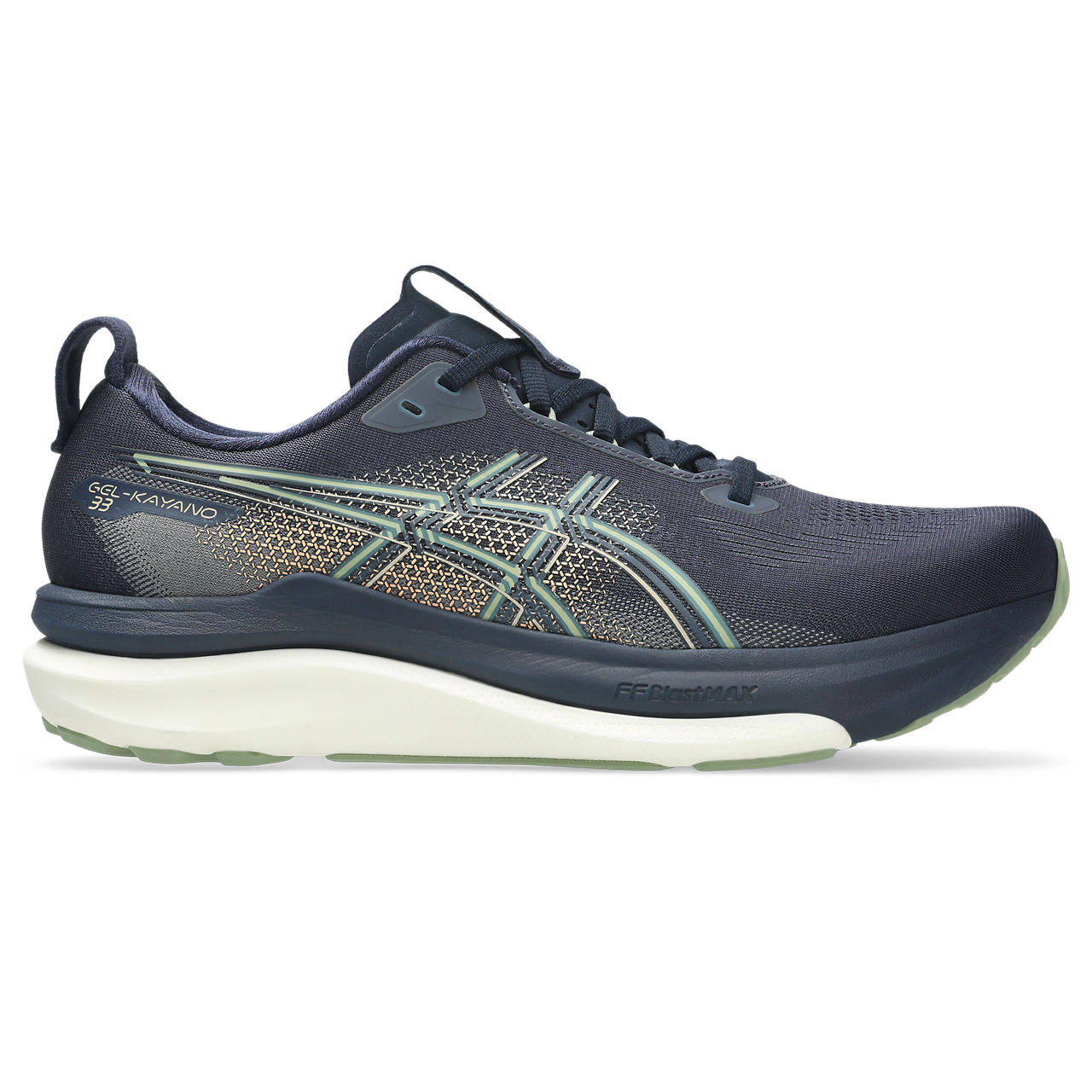 Asics Gel-Kayano 33 Midnight Navy / Antique Gold