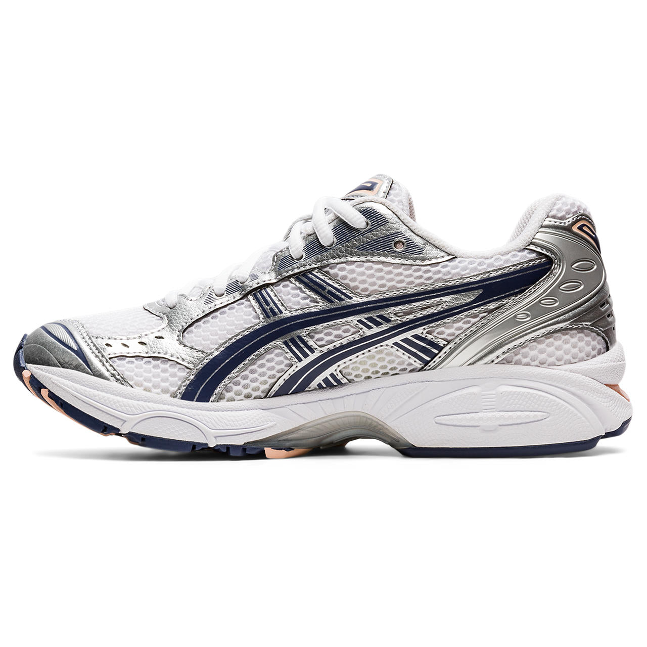 Asics Gel-Kayano 14 White / Metallic Silver / Dark Navy