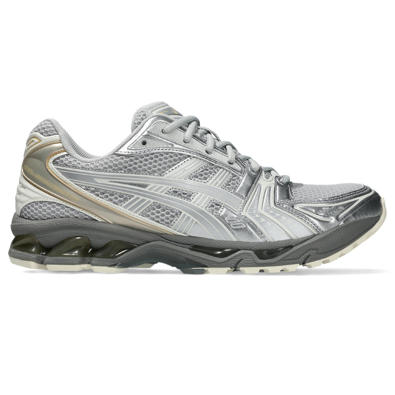 Asics Gel-Kayano 14 Grey / Metallic Silver / Champagne Gold