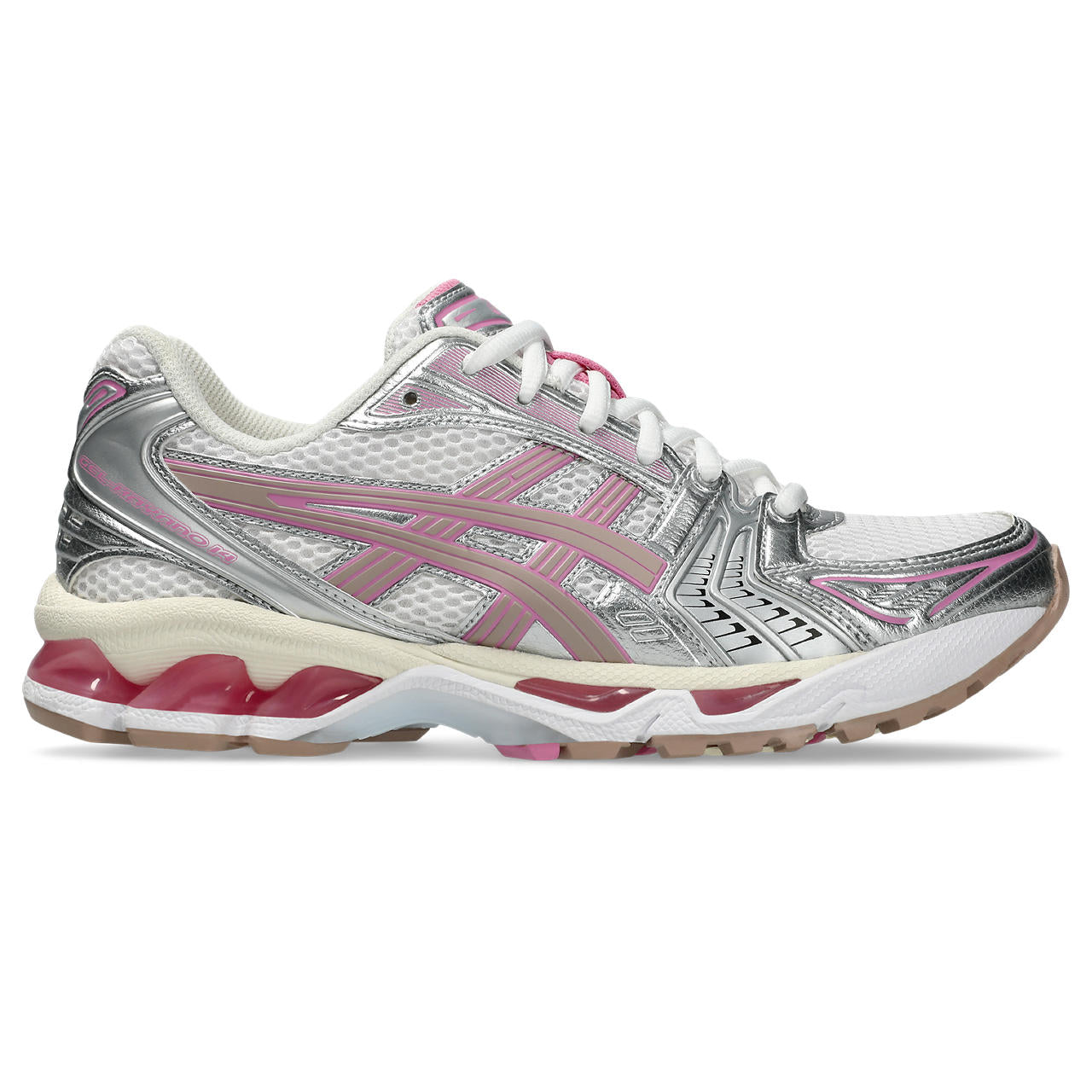 Asics Gel-Kayano 14 White / Metallic Silver / Pink