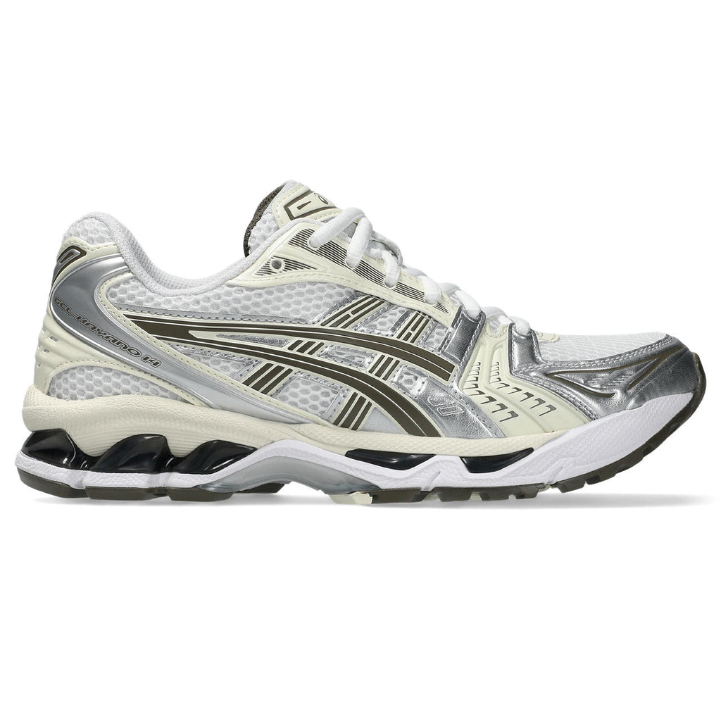 Asics Gel-Kayano 14 White / Olive / Metallic Silver
