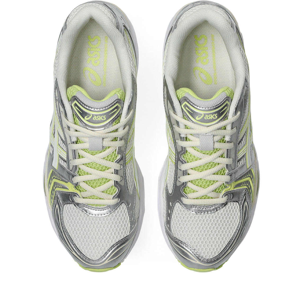 Asics Gel-Kayano 14 White / Metallic Silver / Lime Green