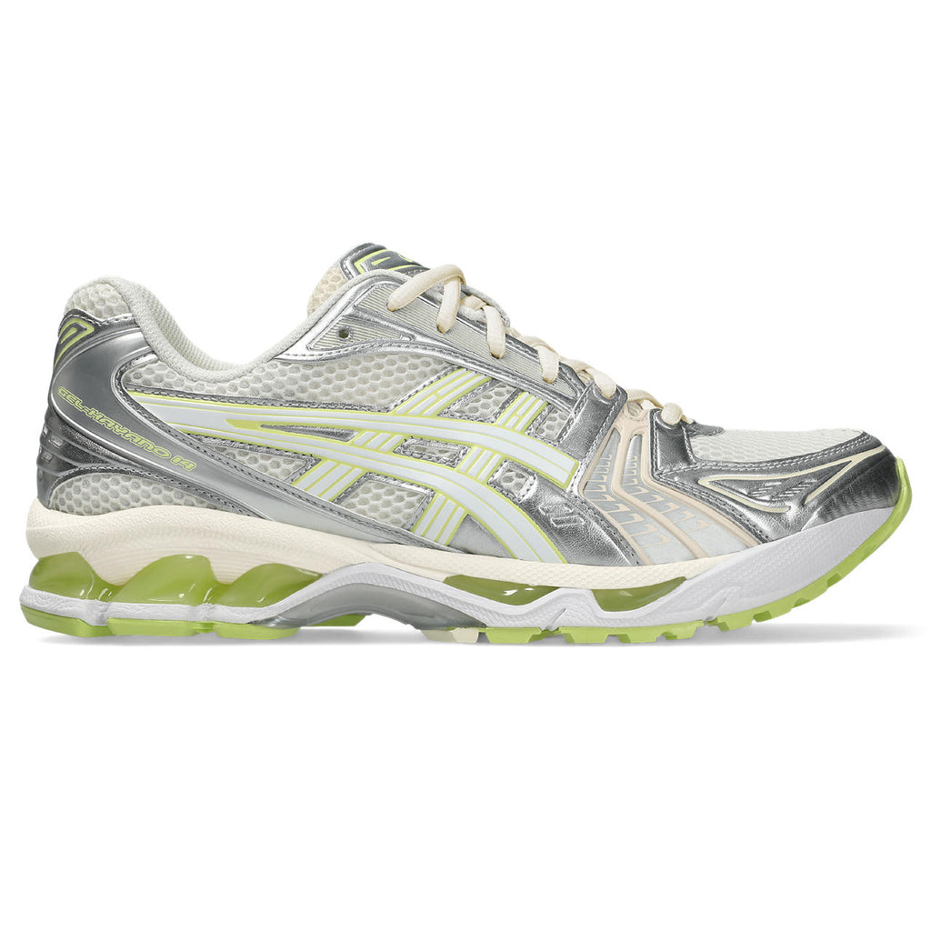 Asics Gel-Kayano 14 White / Metallic Silver / Lime Green