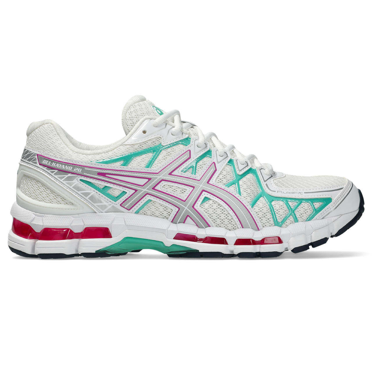Asics Gel-Fujitrabuco White / Silver / Teal / Magenta