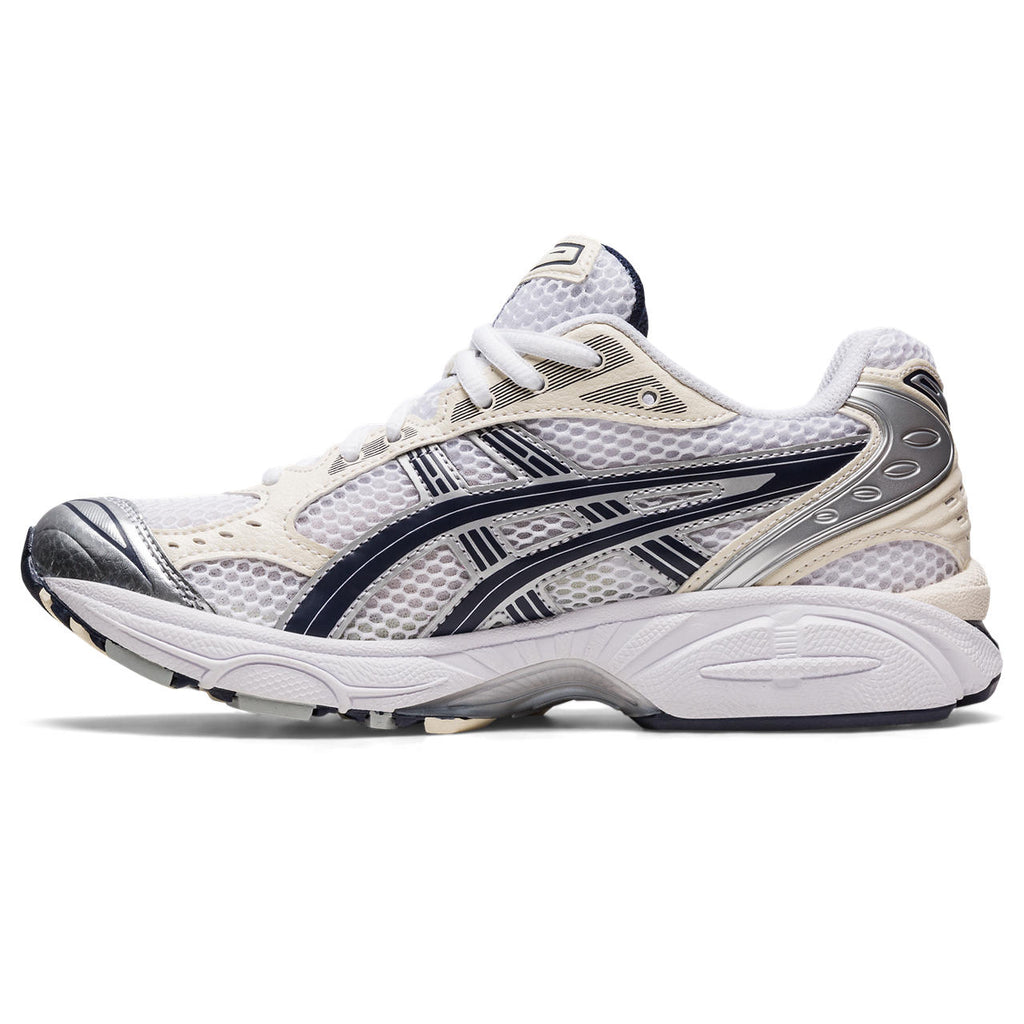 Asics Gel-Kayano 14 White / Cream / Metallic Silver / Navy