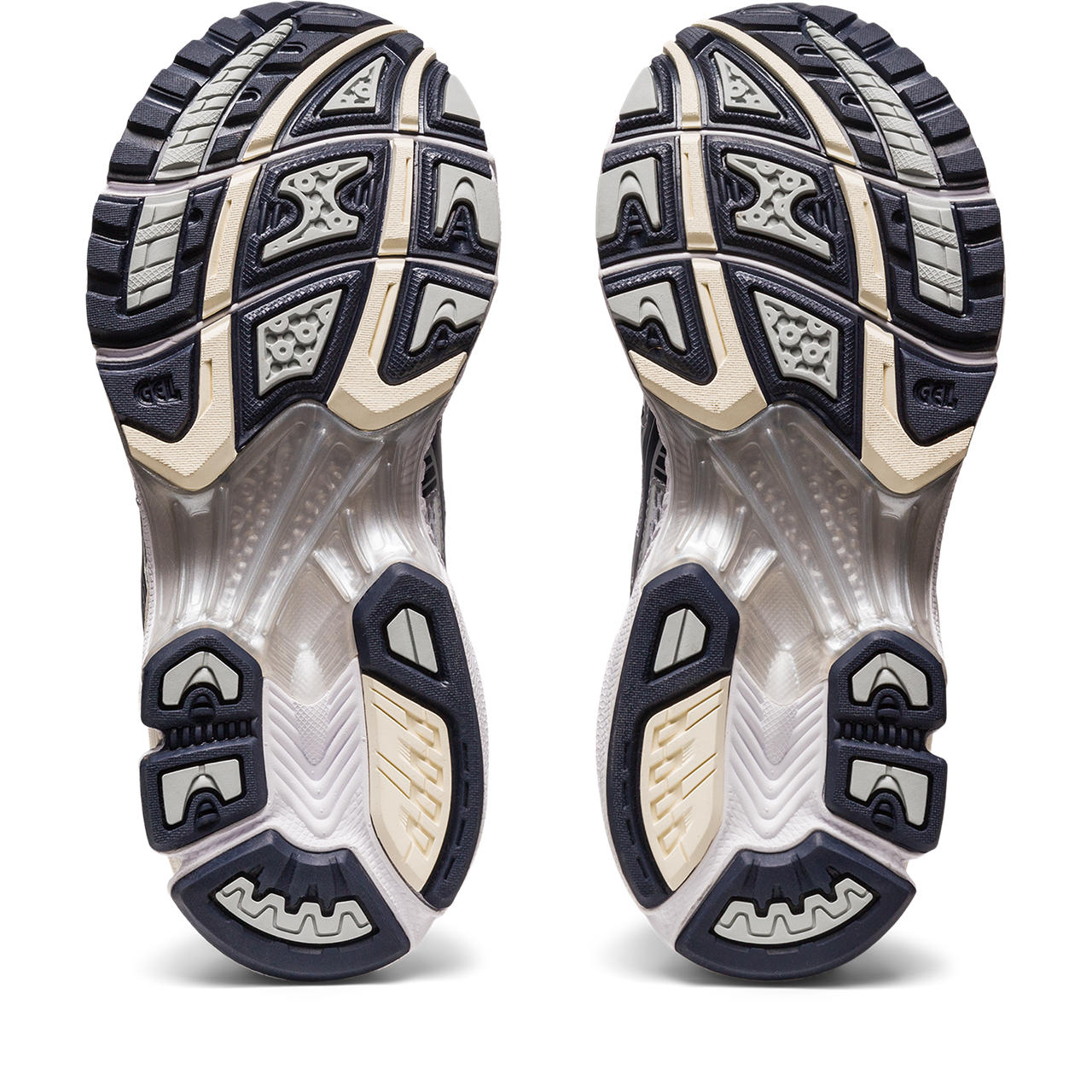 Asics Gel-Kayano 14 White / Cream / Metallic Silver / Navy