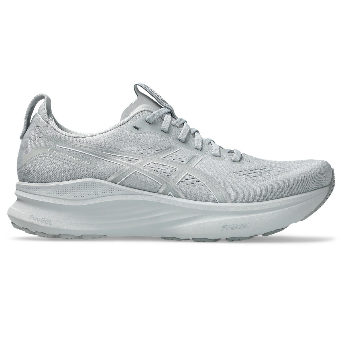 Asics  shoes  neutral running shoes mens  sneakers Gel-Kayano 32 Light Gray / Bright Green