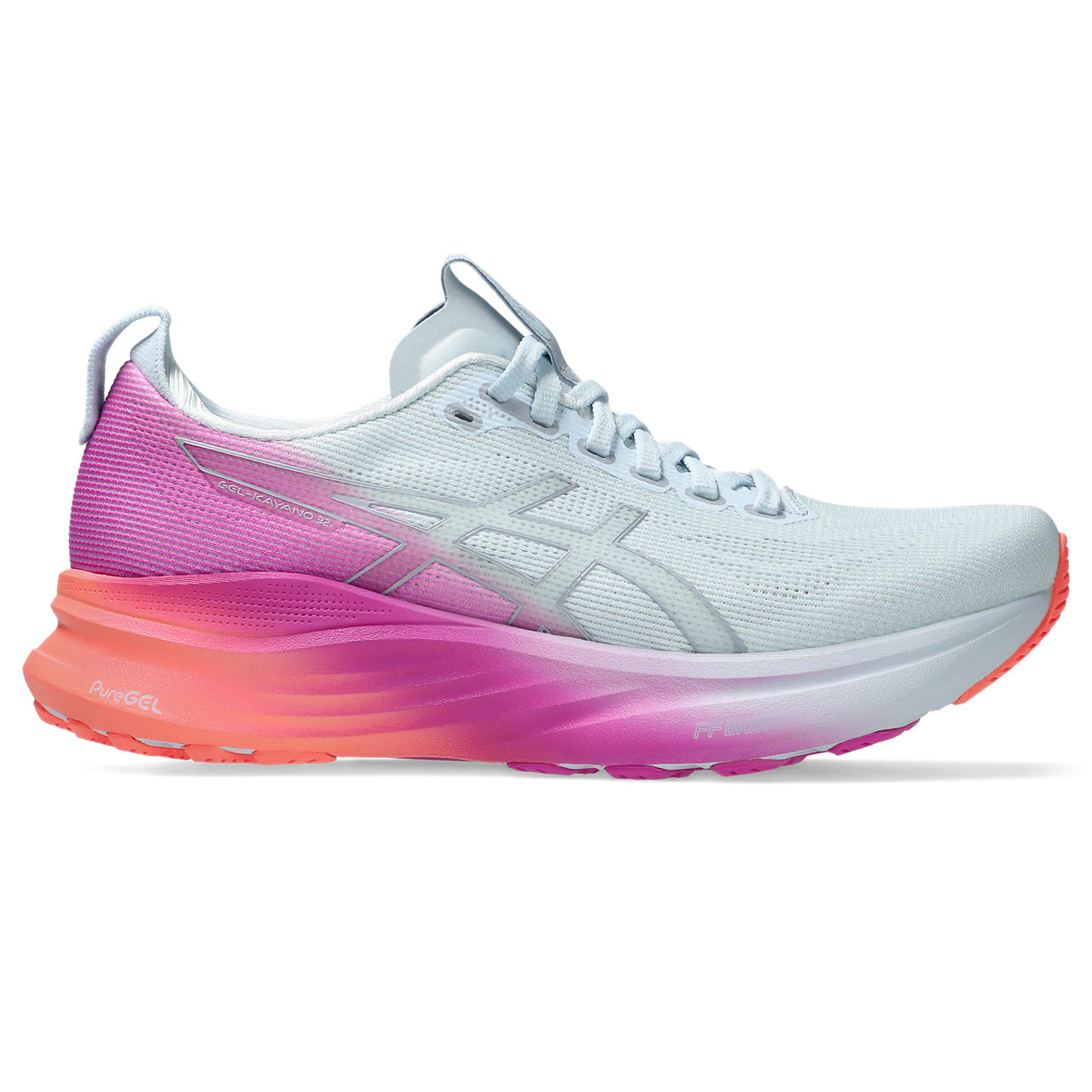 Asics Gel-Kayano 32 Light Blue / Pink / Orange Gradient