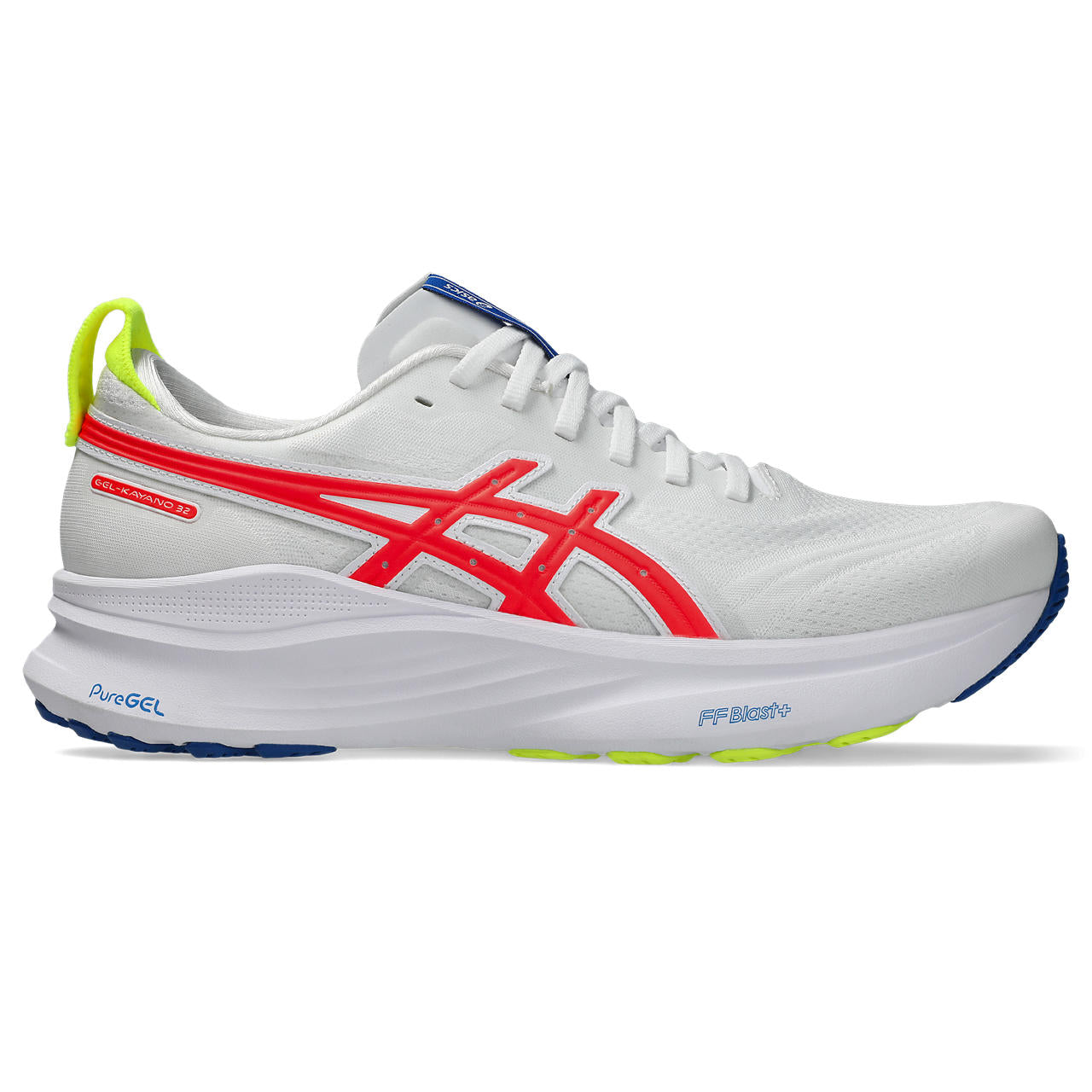 Asics Gel-Kayano 32 White / Red / Lime Green
