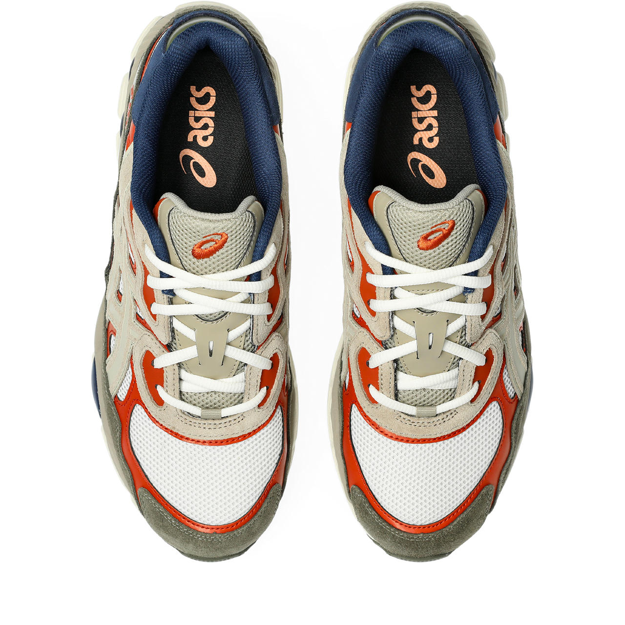 Asics Gel-NYC – White/Orange/Olive Green Sneaker